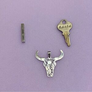 Lot of 3 Silver Charms